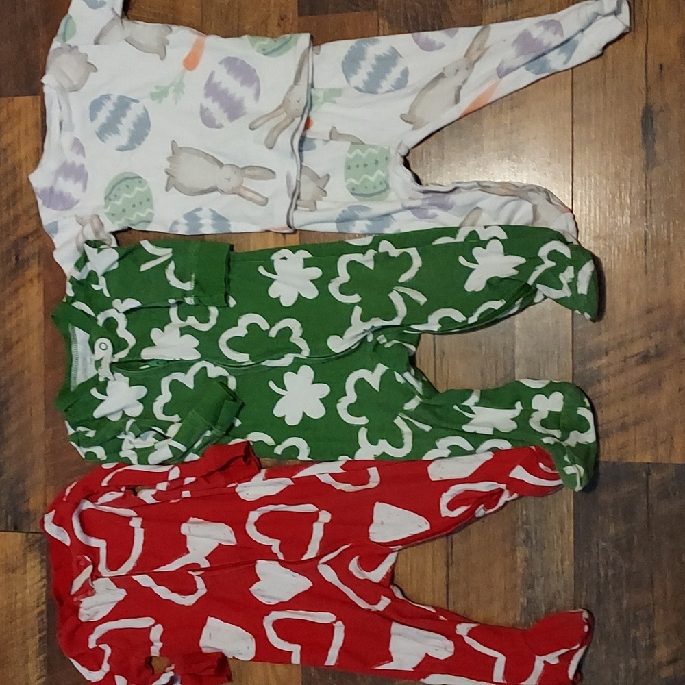 Carters baby holiday pajamas, 9m